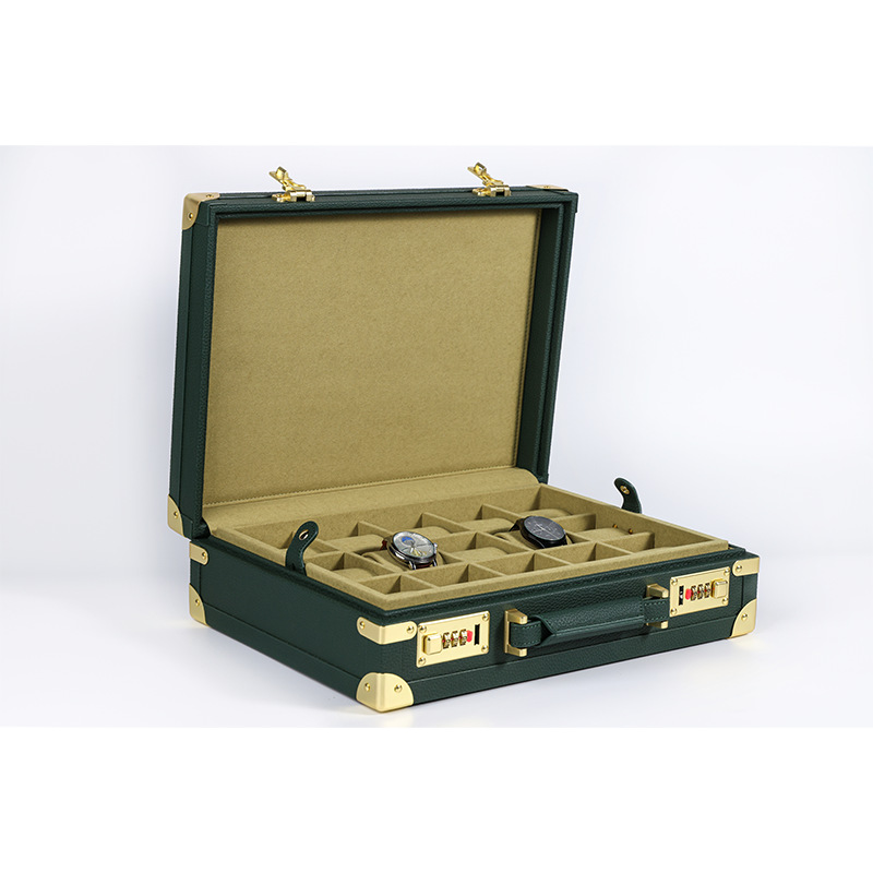 Luxury Watch Storage - OEM ODM Luxury 15 Slots Green