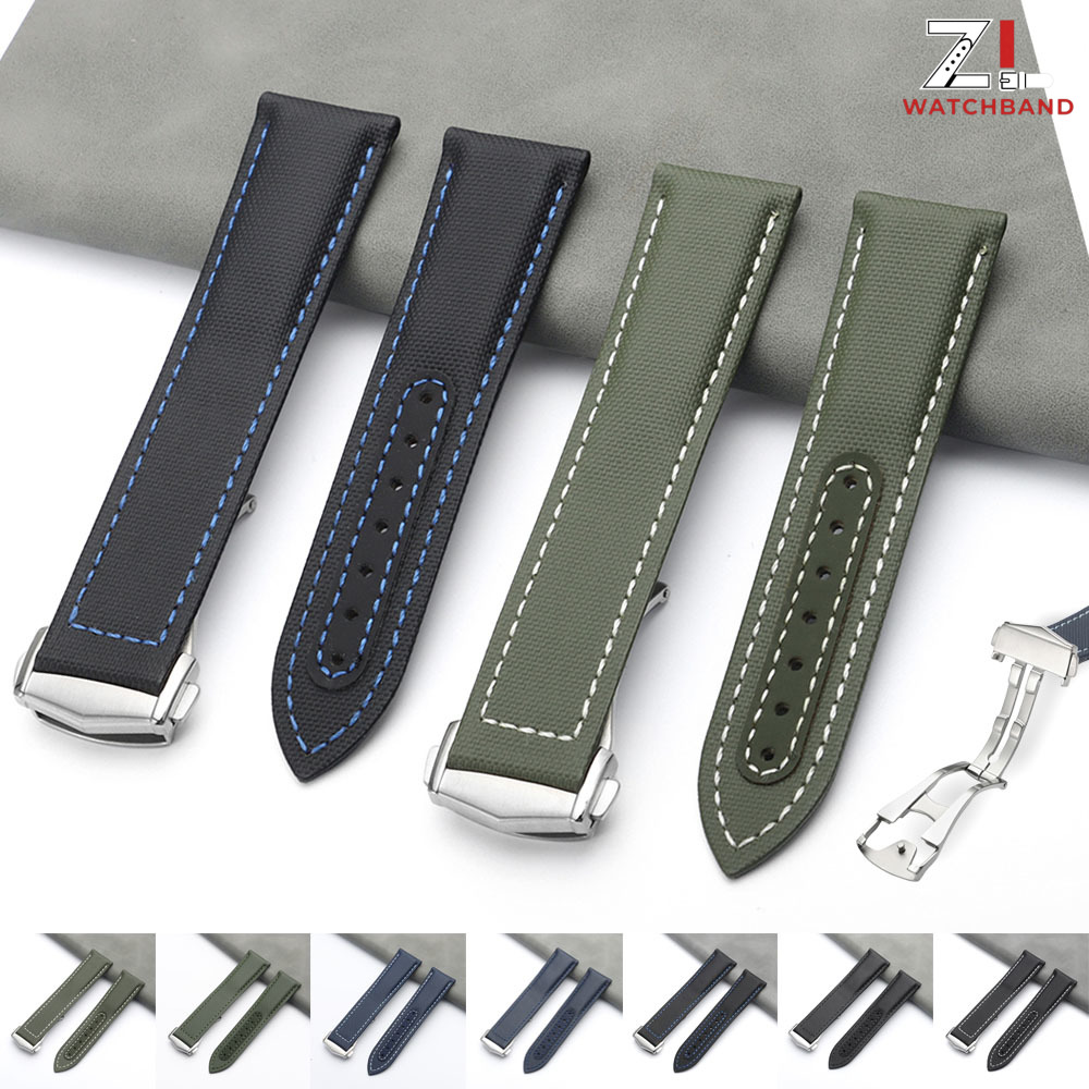 Omega Watch Speedmaster - 20mm 21mm 22mm Nylon Sailcloth Straps