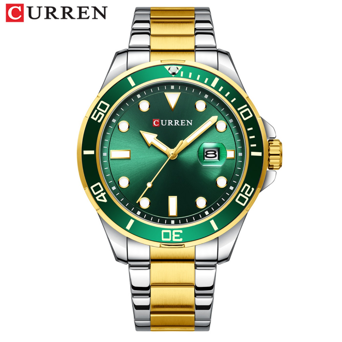 CURREN New Green Water Ghost S - Luxury Watch Brand ulasan dan harga
