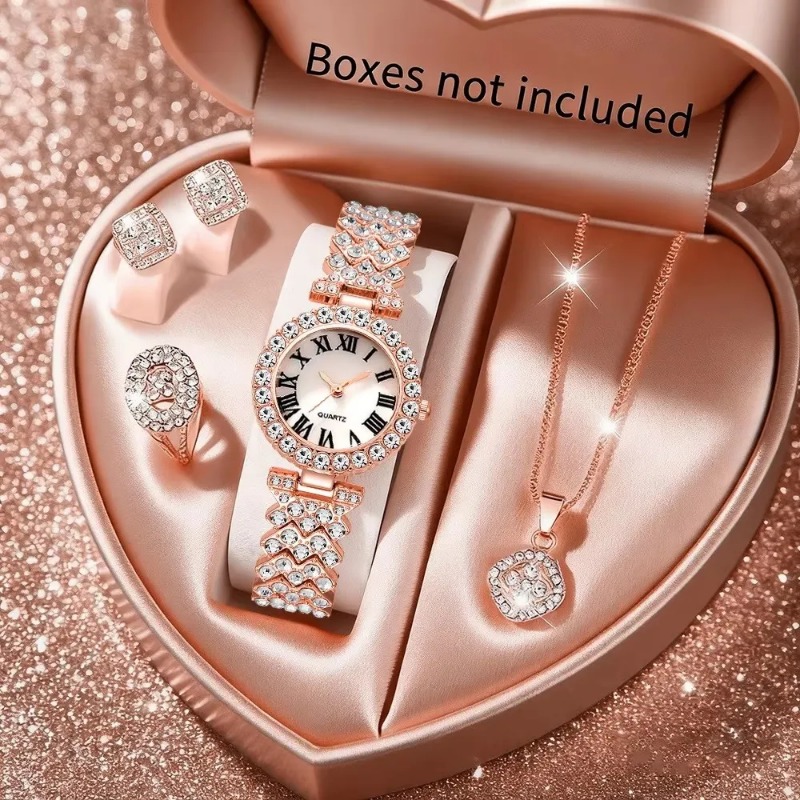 5PCS Luxury Rhinestone Women's - Luxury Watch Storage ulasan dan harga