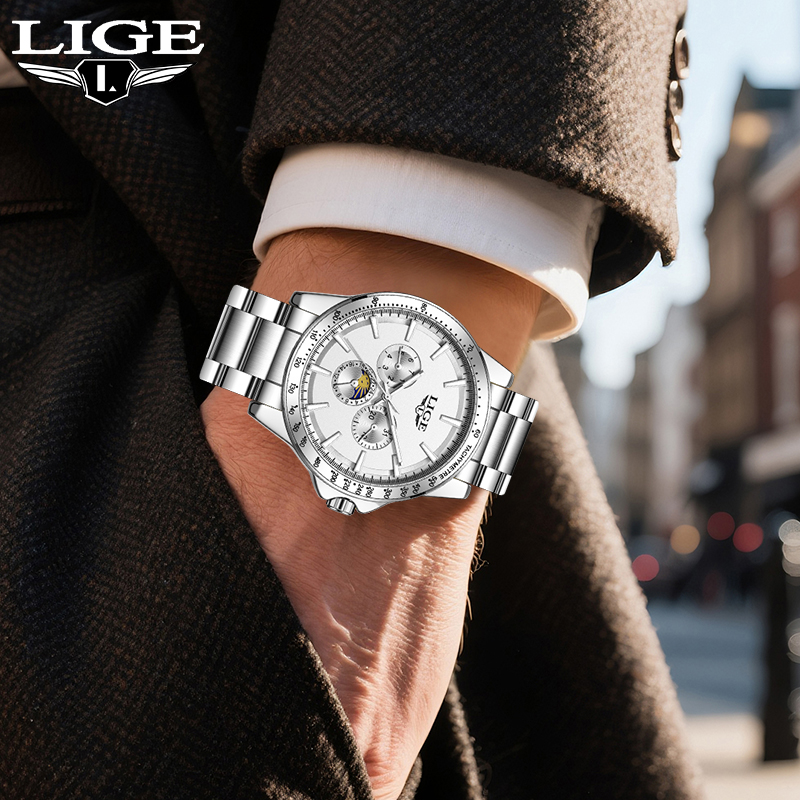 LIGE Top Brand Luxury Quartz M - Luxury Watch Brand ulasan dan harga