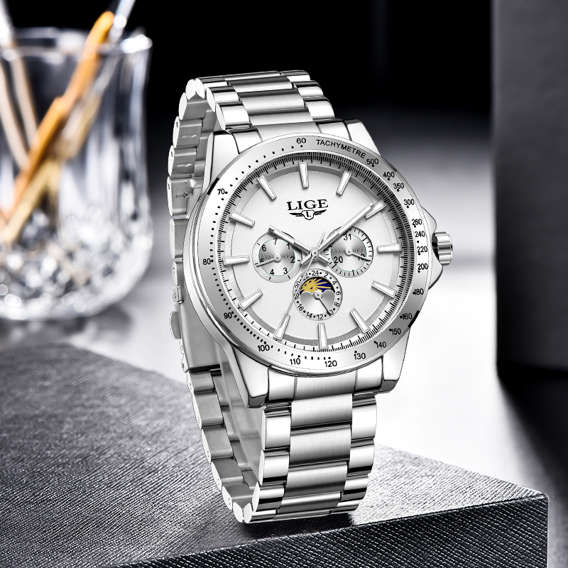 LIGE Top Brand Luxury Quartz M - Luxury Watch Brand ulasan dan harga