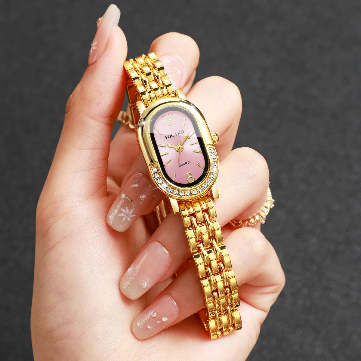 Luxury Rhinestone Women Quartz - Luxury Watch Storage ulasan dan harga