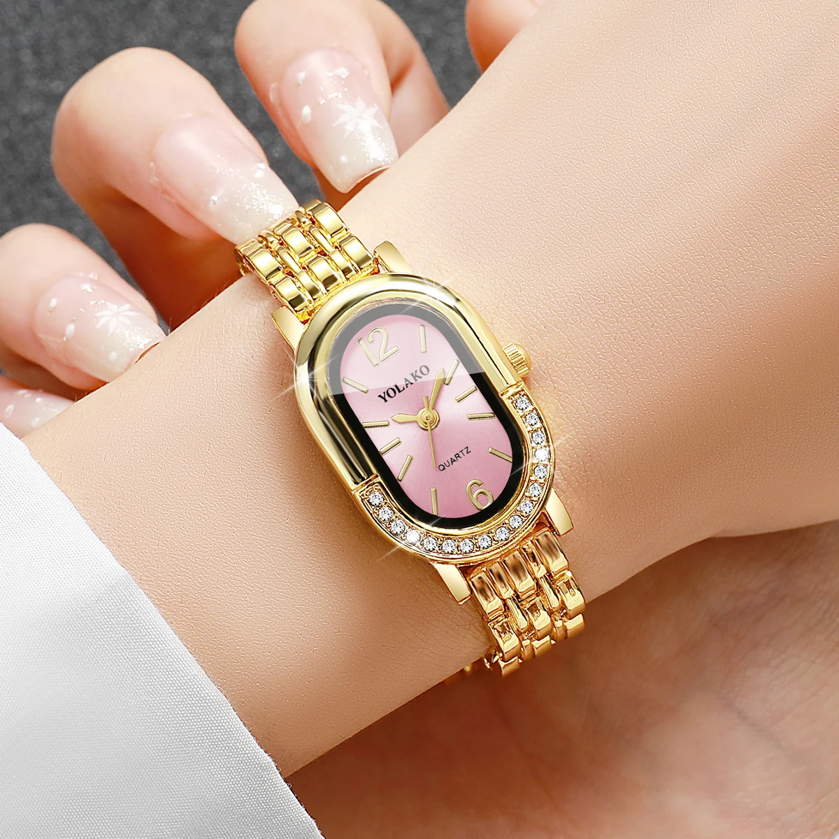 Luxury Rhinestone Women Quartz - Luxury Watch Storage ulasan dan harga