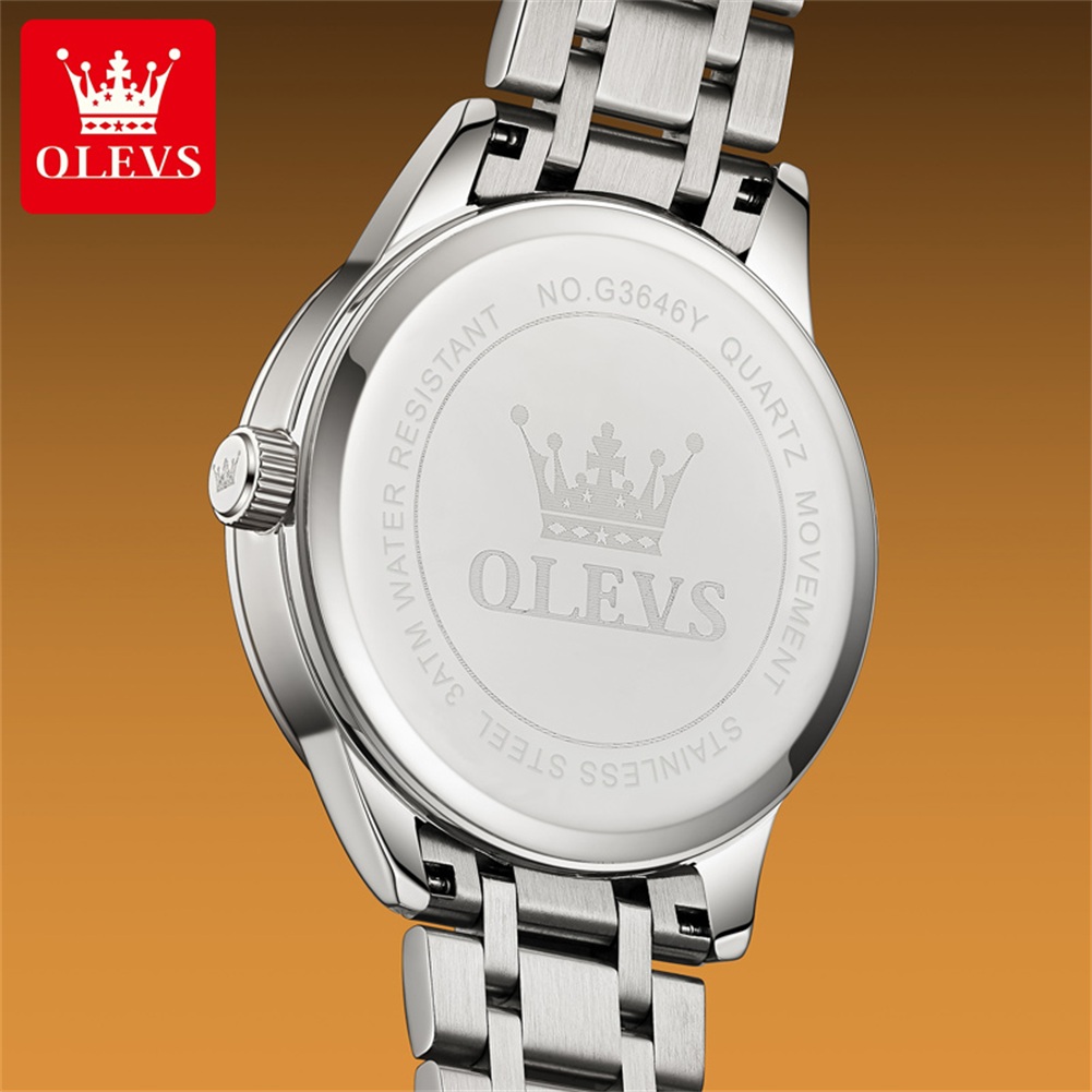 OLEVS Moon Phase men's watches - Luxury Watch Brand ulasan dan harga
