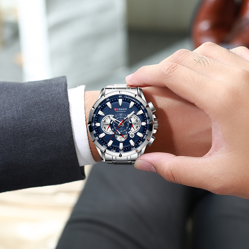 CURREN Wrist Watch Men Waterpr - Zen Luxury Watch ulasan dan harga