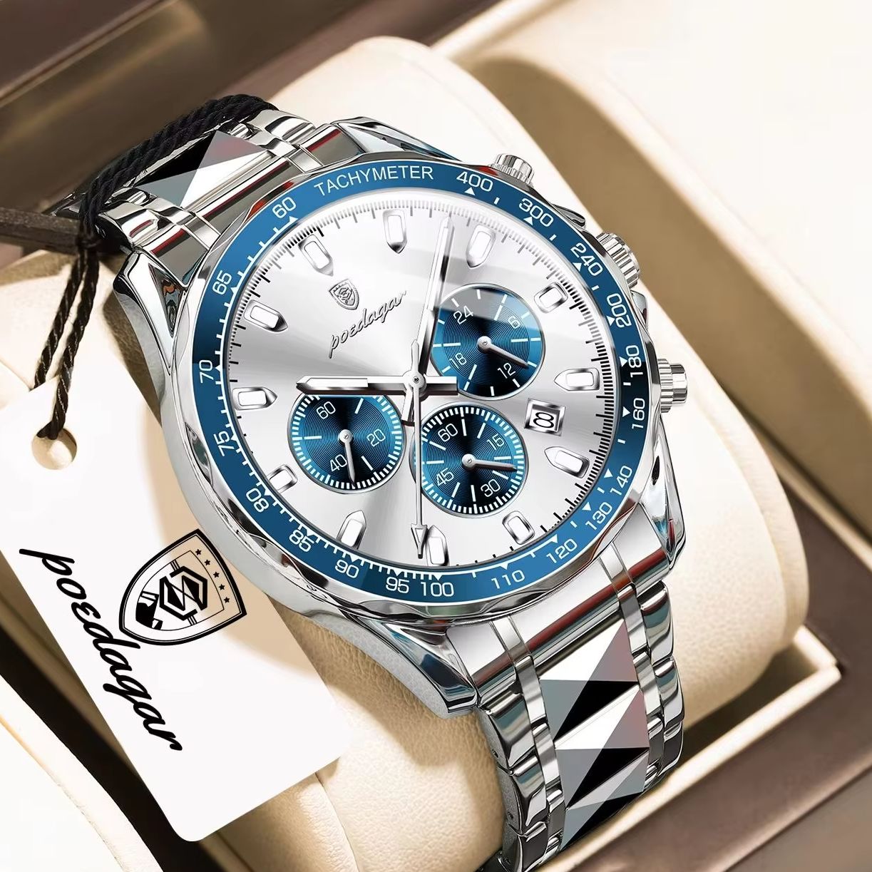 POEDAGAR Top Business Men Watc - Luxury Watch White ulasan dan harga