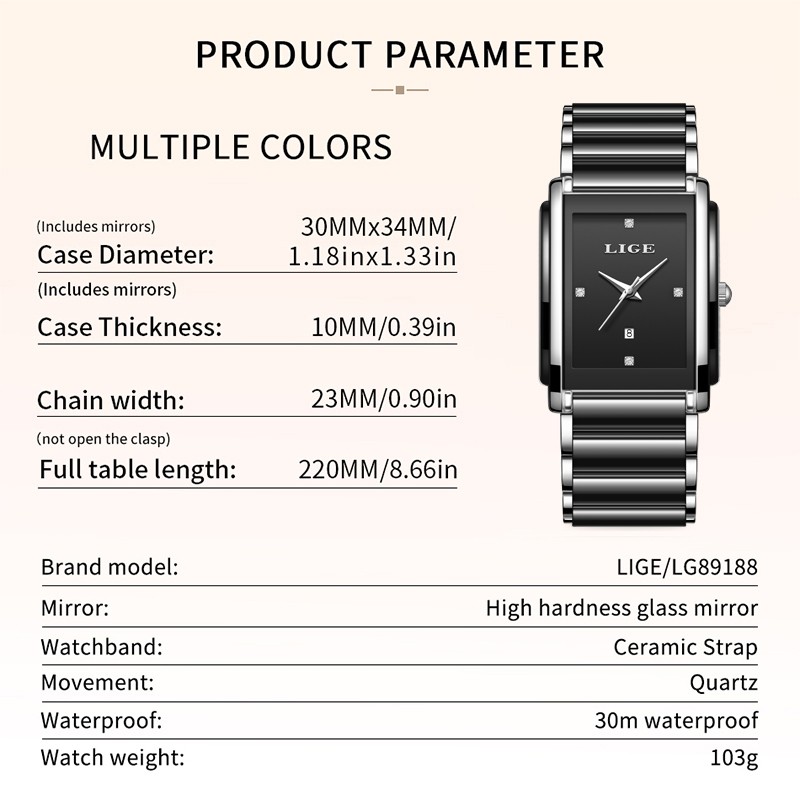 LIGE New Luxury Women Watches  - Luxury Watch Storage ulasan dan harga