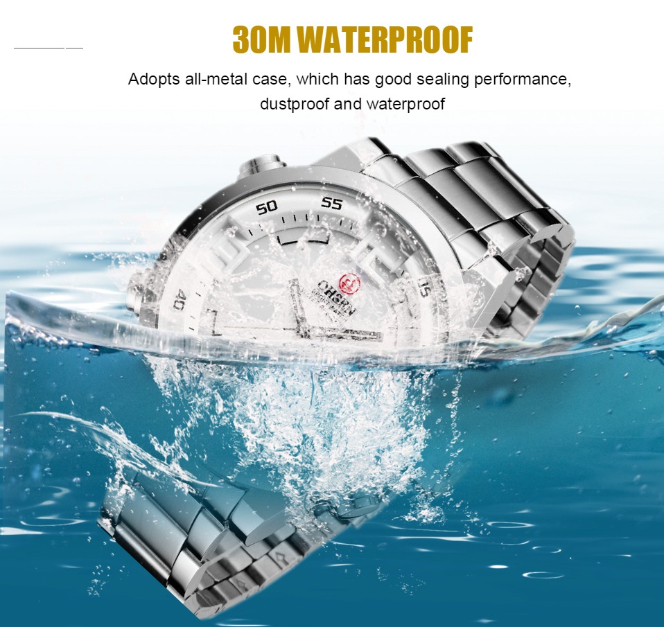 New OHSEN Brand Digital Quartz - Luxury Watch White ulasan dan harga
