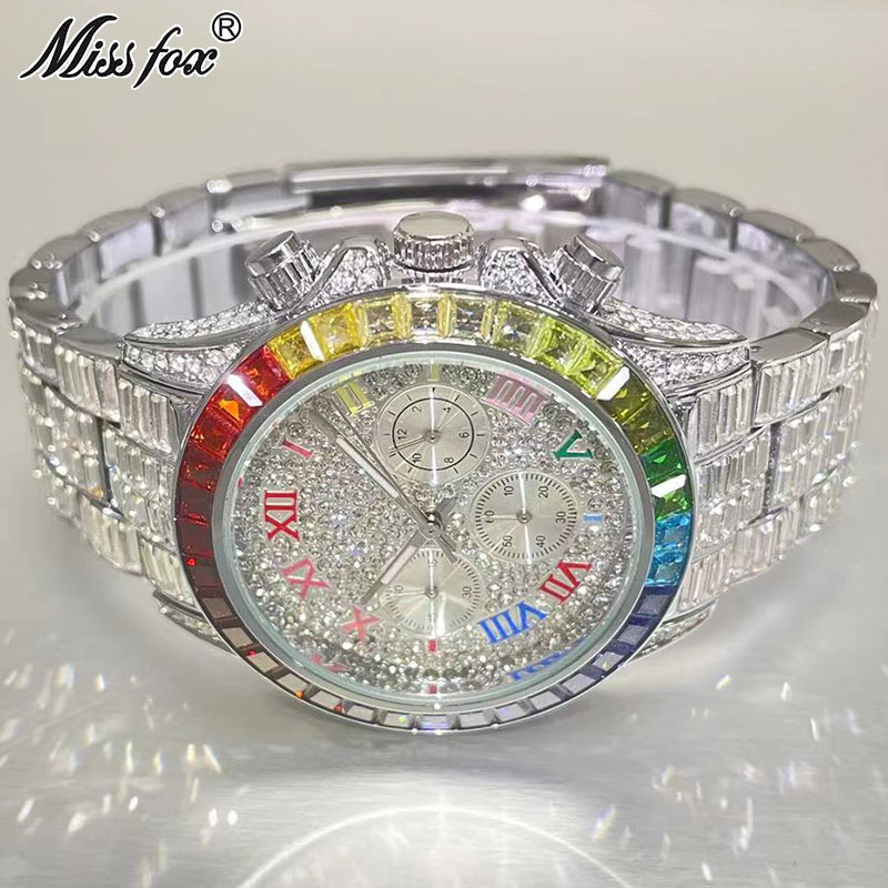 MISSFOX Luxury Iced Watch For  - Zen Luxury Watch ulasan dan harga