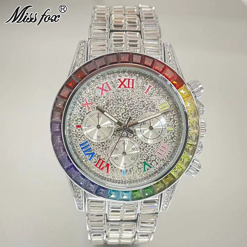 MISSFOX Luxury Iced Watch For  - Zen Luxury Watch ulasan dan harga