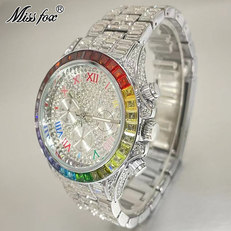 MISSFOX Luxury Iced Watch For  - Zen Luxury Watch ulasan dan harga