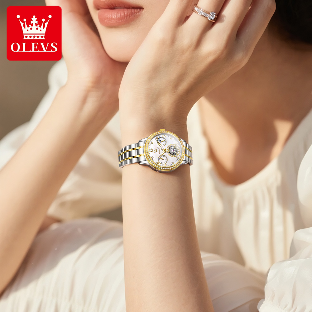 OLEVS Automatic Watch For Wome - Luxury Watch White ulasan dan harga