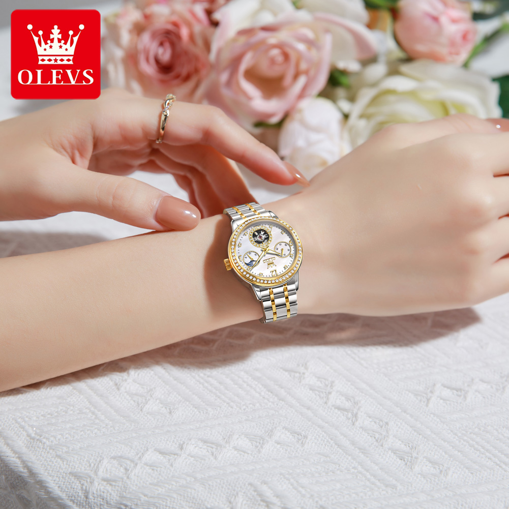 OLEVS Automatic Watch For Wome - Luxury Watch White ulasan dan harga