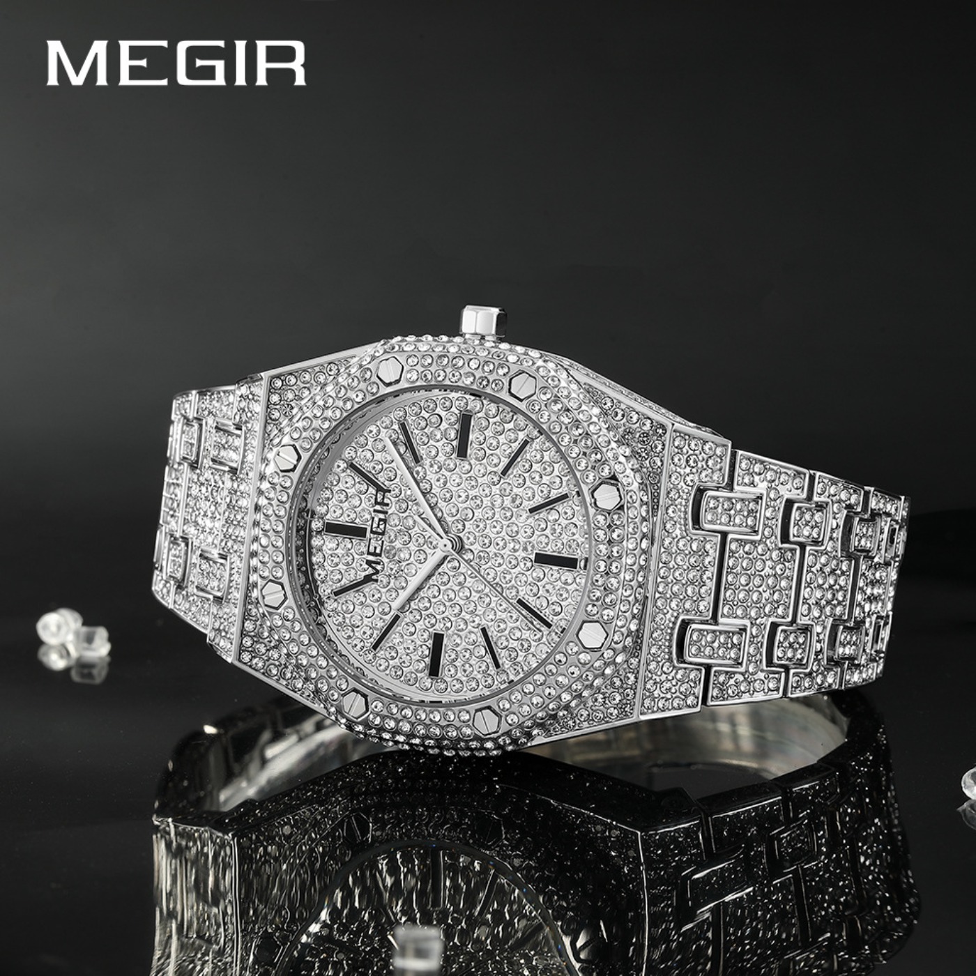 MEGIR Luxury Quartz Rhinestone - Luxury Watch Brand ulasan dan harga