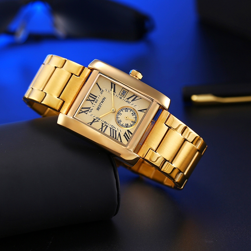 Luxury Men's Watch Men's Gold  - Luxury Watch White ulasan dan harga