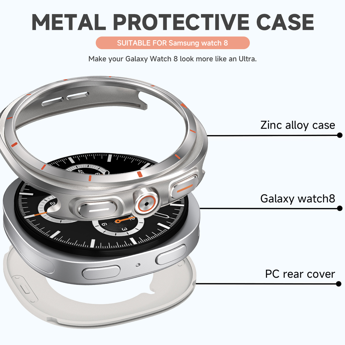 Luxury Protection Alloy Case F - Luxury Watch Galaxy ulasan dan harga