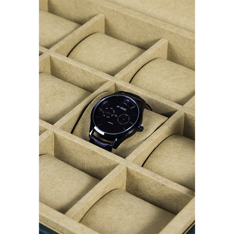 OEM ODM Luxury 15 Slots Green  - Luxury Watch Storage ulasan dan harga