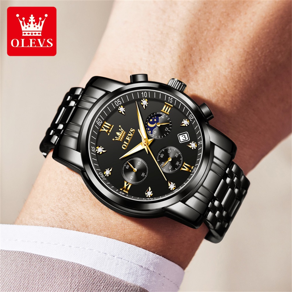 OLEVS Popular men's watches st - Luxury Watch Brand ulasan dan harga