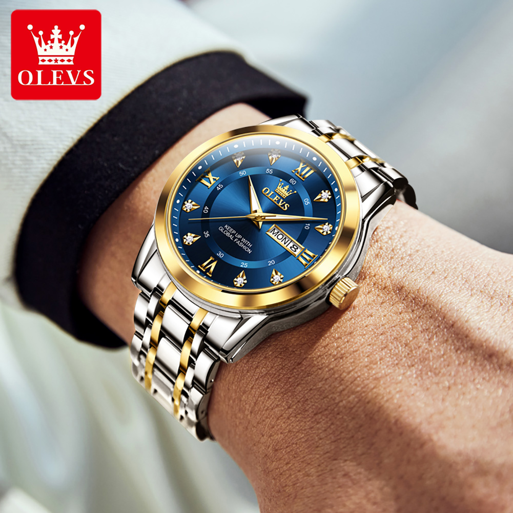 OLEVS Brand Fashion men's watc - Luxury Watch Brand ulasan dan harga