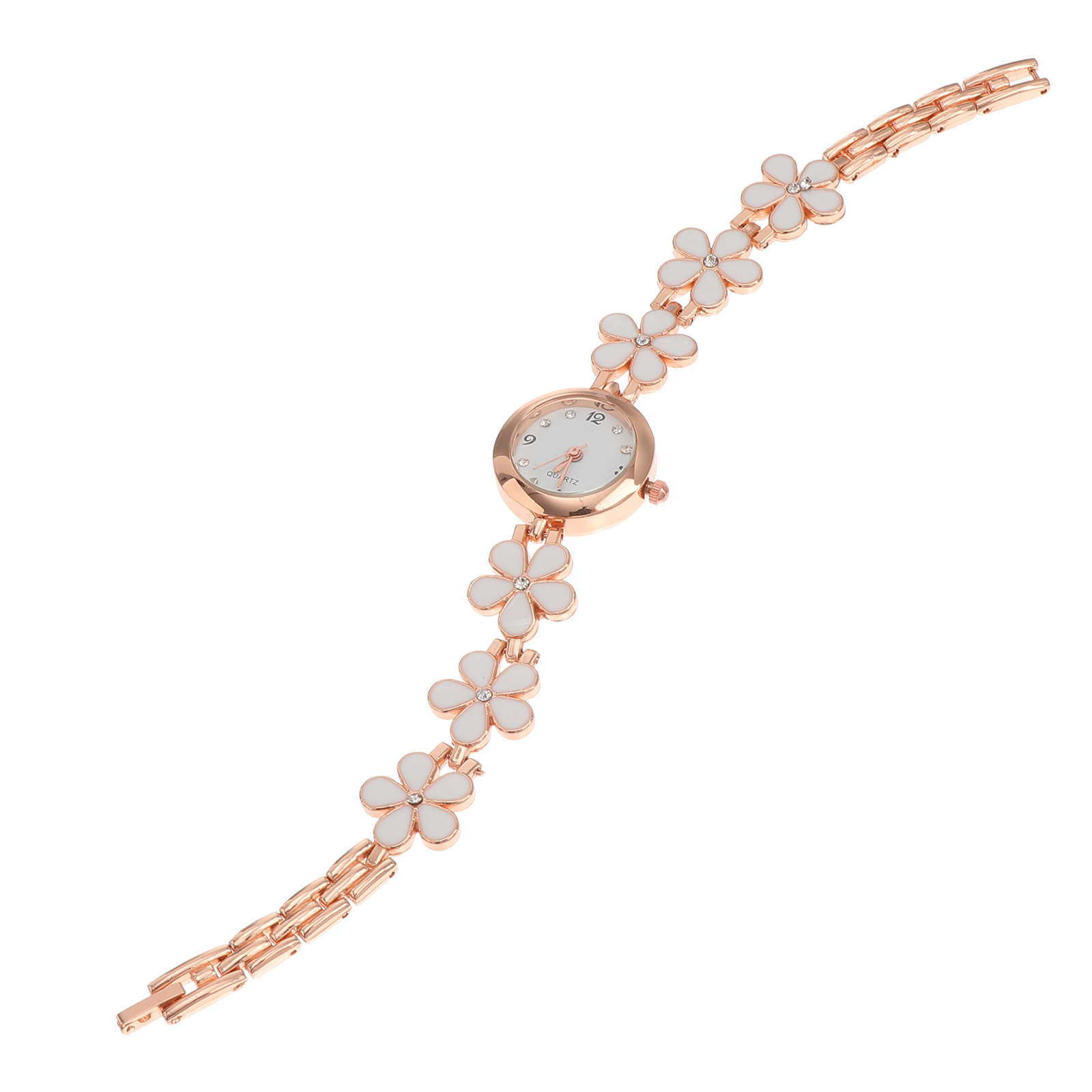 Elegant Crystal Quartz Bracele - Luxury Watch Hand ulasan dan harga