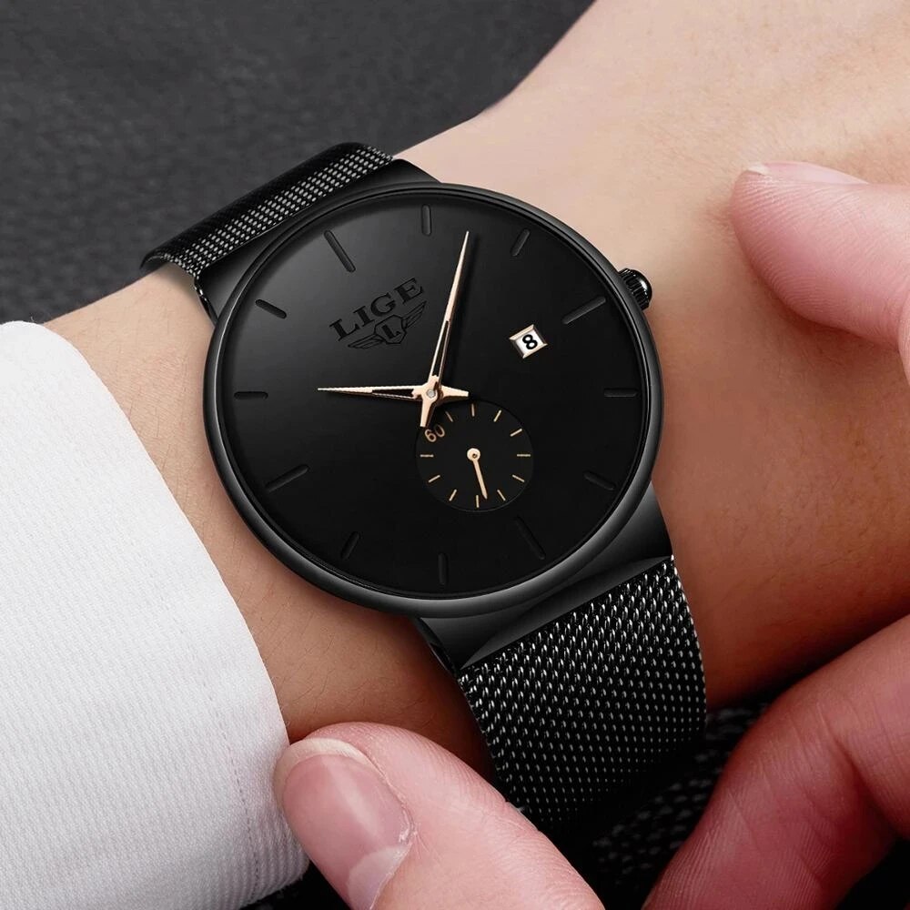 LIGE Fashion Mens Watches Top  - Zen Luxury Watch ulasan dan harga