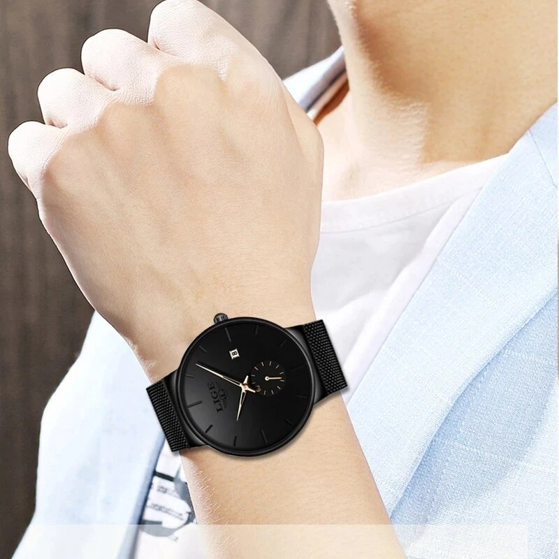 LIGE Fashion Mens Watches Top  - Zen Luxury Watch ulasan dan harga