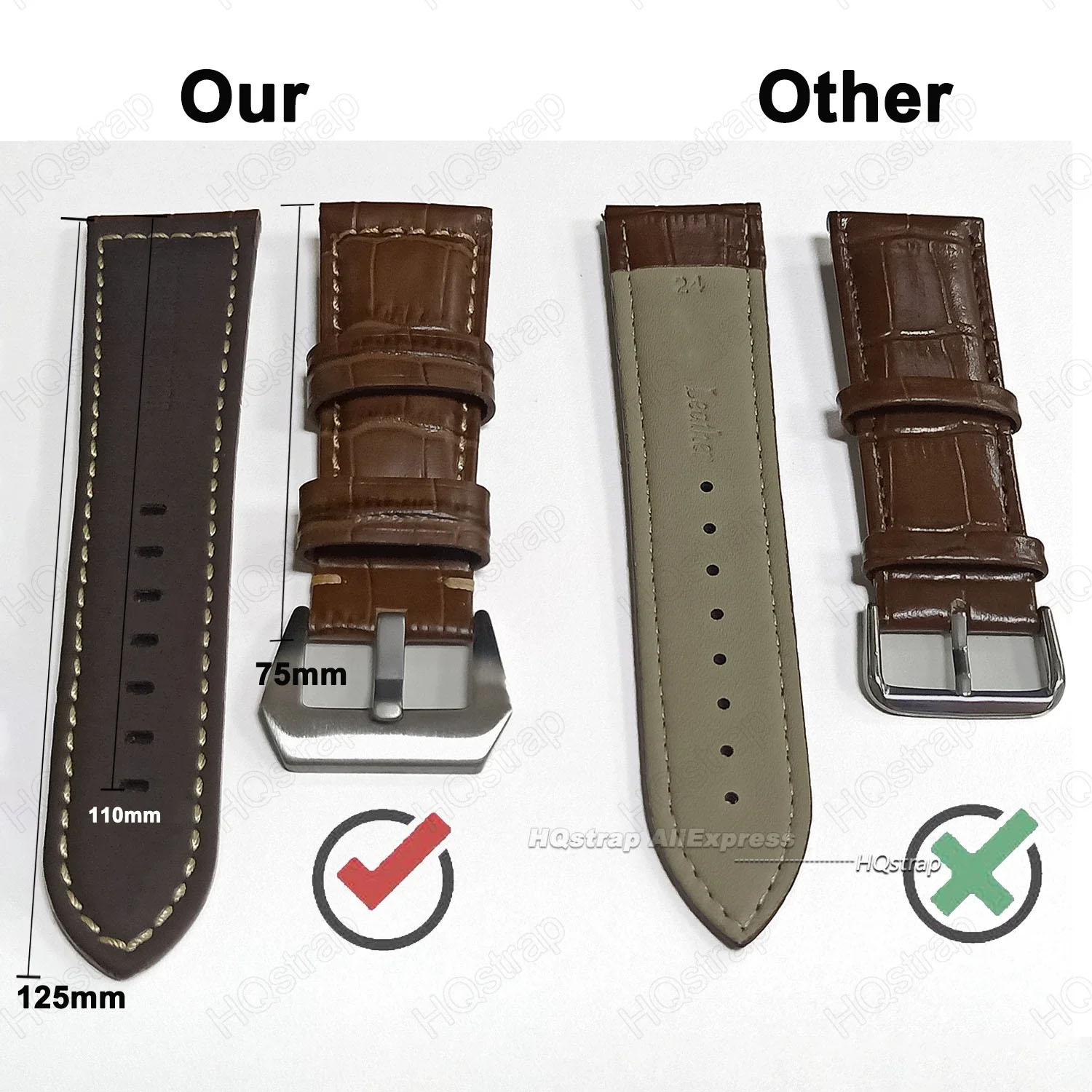 Leather Universal Replacement  - Luxury Watch Panerai ulasan dan harga