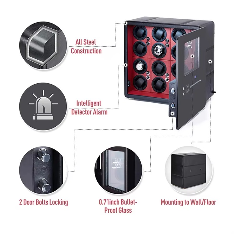 Luxury 12 Automatic Rotors and - Luxury Watch Storage ulasan dan harga