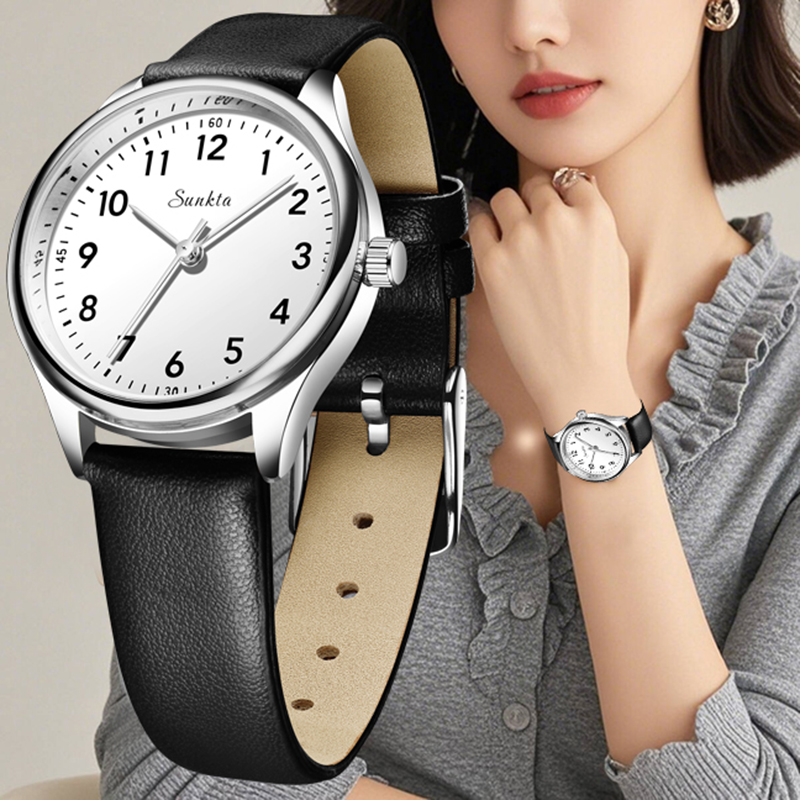 LIGE Simple Women Fashion Blac - Luxury Watch White ulasan dan harga