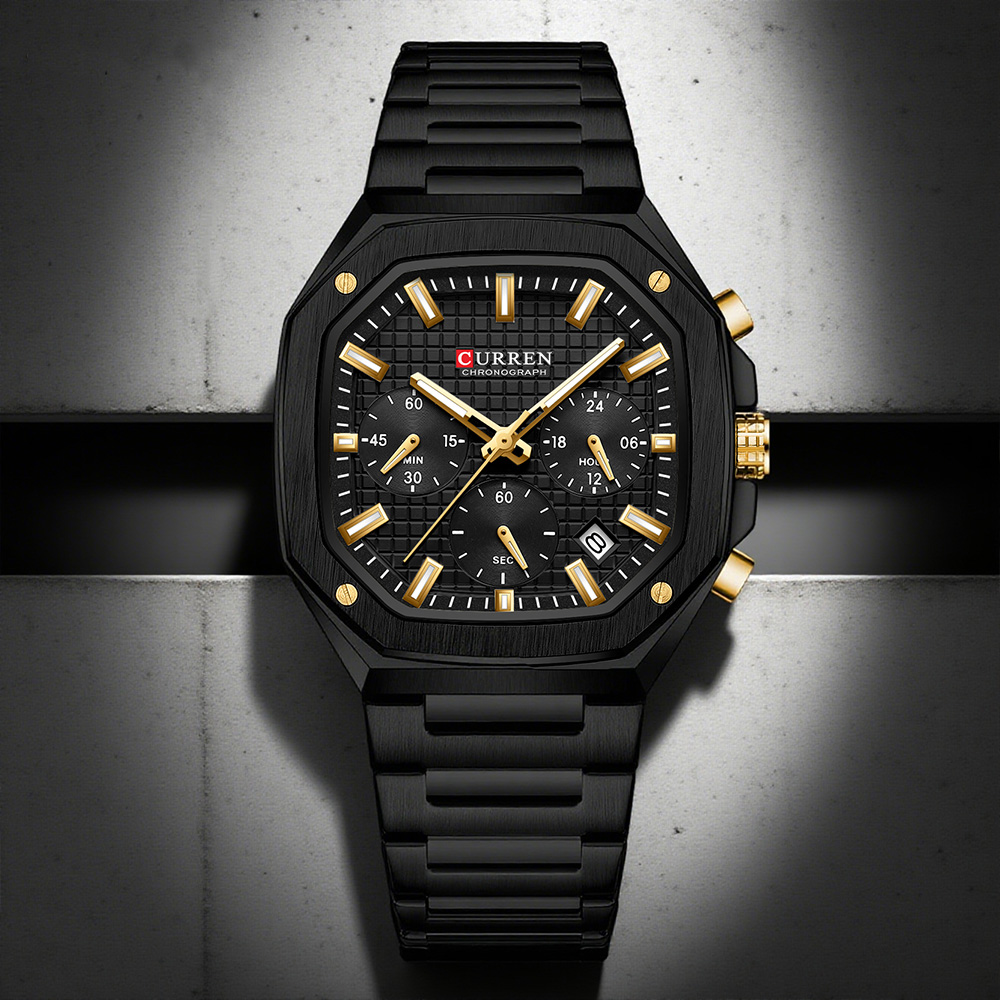 CURREN Luxury Square Chrono Wa - Luxury Watch Hand ulasan dan harga