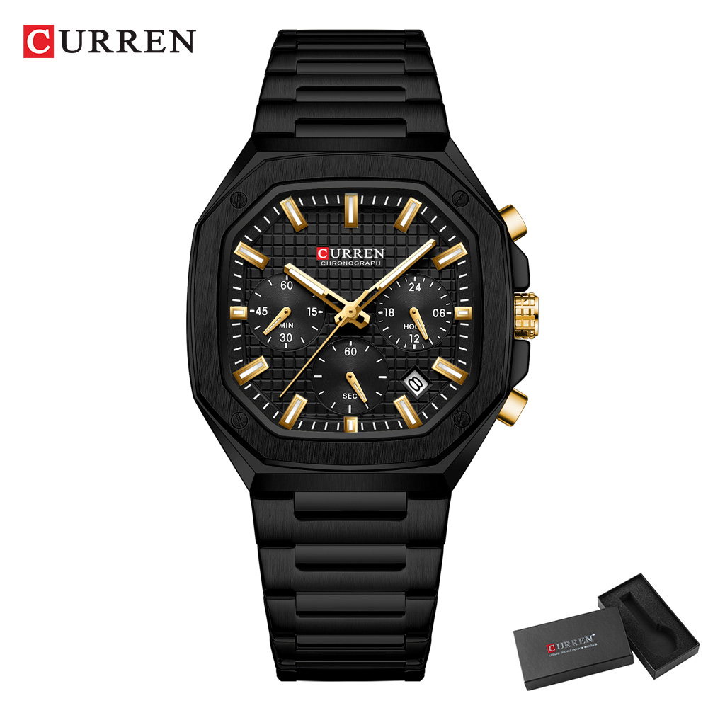 CURREN Luxury Square Chrono Wa - Luxury Watch Hand ulasan dan harga